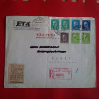 LETTRE TALINN POUR PARIS 1938 - Estland