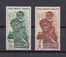 NOUVELLE-CALEDONIE 1942 PA N°36/37 NEUF** ENFANCE INDIGENE - Ungebraucht