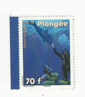 Polynésie-2009-Plongeurs Et Poisson Napoléon - N° 879 ** - Unused Stamps