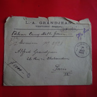 LETTRE RECOMMANDE VERVIERS POUR PARIS 1938 - Lettres & Documents