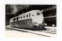 Photo Locomotive Double PLM 262 BD 1 Diesel Fume Gare France Train Chemin Fer Compagnie Motrice Paris Lyon Méditerranée - Trains