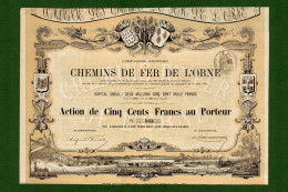 T-FR Chemins De Fer De L'ORNE 1869 - Chemin De Fer & Tramway