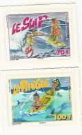 Polynésie-2009-Surf Et Pirogue - N° 876 Et 877 ** - Ungebraucht