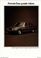 Feuillet De Magazine,  Peugeot 604 SL V6 1975 - KFZ