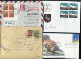 "WELTWEIT" Int. Belegeposten Mit Rd. 90 Belegen, Vgl. Fotos (R1231) - Vrac (max 999 Timbres)