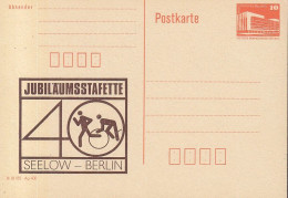 DDR PP 19 II, Ungebraucht, 40 Jahre, Jubiläumsstafette Seelow-Berlin, 1989 - Privé Postkaarten - Ongebruikt