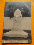 FLOBECQ  -  Monument Arthur Dubois  - 1921 - Flobecq - Vloesberg