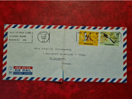 LETTRE SINGAPOUR 1969 FLAMME  POUR SELESTAT OISEAUX - Singapore (1959-...)