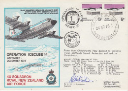 Ross Dependency 1978 Operation Icecube 14Signature  Ca Scott Base 24 NOV 1978(RT165) - Lettres & Documents