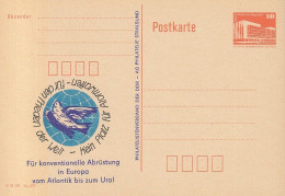 DDR PP 19 II, Ungebraucht, Abrüstung In Europa, Keine Atomwaffen, Philatelie Stralsund, 1989 - Privé Postkaarten - Ongebruikt