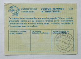 France Coupon Réponse International C22 - Numbrecht 1 1988 Allemagne - Union Postale Universelle - Antwoordbons