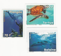 Polynésie-2009-Plongée Sous-marine - N° 879 à 881 ** - Neufs
