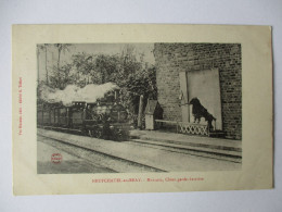 Cpa...Neufchatel-en-bray...(seine-inf.)...marquis Chien Garde-barrière...1904...(locomotive.train)... - Neufchâtel En Bray