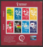 QATAR   Feuillet  N°    * *    Cup   2022   Football  Soccer Fussball  Groupe G H - 2022 – Qatar