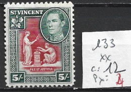 SAINT-VINCENT 133 ** Côte 12 € - St.Vincent (...-1979)