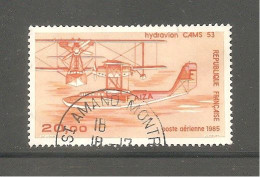 FRANCE -1987. Hydravion CAM 53. Y&T PA N°58B - 20f.orange. Oblitéré. Impression Fine. Papier Couché Azurant. - 1960-.... Usati