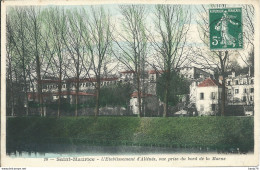 Saint-Maurice (94) - L'Etablissement D'Aliénés, Vue Prise Du Bord De La Marne - Saint Maurice