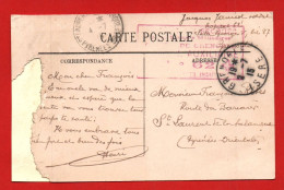 (RECTO / VERSO) CPA ABIMEE - AVEC CACHET MILITAIRE HOPITAL AUXILIAIRE DE GRENOBLE N° 62 EN 1915 - Briefe U. Dokumente