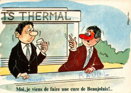 N°2110 W -cpa Illustrateur Humoristique -cure De Beaujolais- - Humour