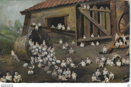 MONTAGE - SURREALISME - MULTIPLE BEBE ENFANT - SURREAL CARD MULTIPLE BABIES BABY CHILDREN ( 1906 ) - Baby's