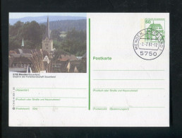 "BUNDESREPUBLIK DEUTSCHLAND" 1980, Bildpostkarte Mit Bildgleichem Stempel Ex "MENDEN" (R1235) - Postales Ilustrados - Usados