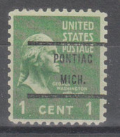 USA Precancel Vorausentwertungen Preo Bureau Michigan, Pontiac 804-71 - Precancels