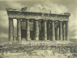 PARTHENON Vers 1910 ACROPOLE GRECE Photo 19 X 25 Cm Alinari - Places