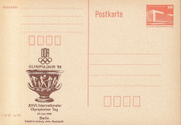 DDR PP 19 II, Ungebraucht, XXVI Olympischer Tag Berlin, 1988 - Privatpostkarten - Ungebraucht