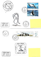 PO - 83 - 4 Enveloppes  Crozet - Cachets Illustrés Et Signatures - Storia Postale