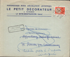 PREO MONNAIE GAULOISE SUR LETTRE A EN TETE - 1964-1988