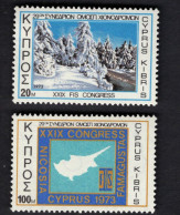 2024614496 1973 SCOTT 394 395  (XX) POSTFRIS MINT NEVER HINGED - 239TH MEETINBG OF THE INTL SKI FED. - Unused Stamps