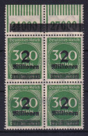 Deutsches Reich 310 C W Oberrand 4er Block Ziffern 2 Mio Auf 300 M ** /1 - Other & Unclassified