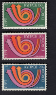 2024614964 1973 SCOTT 396 398  (XX) POSTFRIS MINT NEVER HINGED - EUROPA ISSUE - POSTHORN OF ARROWS - Unused Stamps