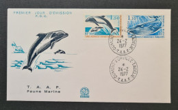 TAAF,  Timbres Numéros 64 Et 65 Oblitérés De Terre Adélie Le 24/2/1977. - Covers & Documents