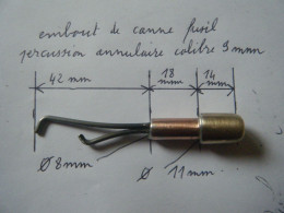 Embout De Canne Fusil Calibre 9 Mm, Percussion Annulaire - Armes Neutralisées