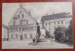 Cpa Lindau I. B. ; Rathaus U. Monumentalbrunnen - Lindau A. Bodensee