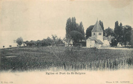 Switzerland Postcard Eglise Et Port De St. Sulpice - Sonstige & Ohne Zuordnung