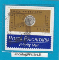 USATI ITALIA POSTA PRIORITARIA 1999 - Ref.1400 "1^ EMISSIONE" 1 Val. Con Appendice L.1200 € 0,62 - - 1991-00: Afgestempeld