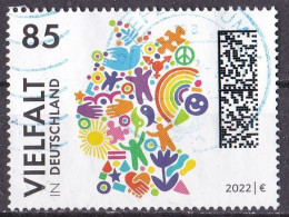 BRD 2022 Mi. Nr. 3727 O/used (BRD1-4) - Used Stamps