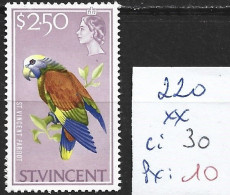 SAINT-VINCENT 220 ** Côte 30 € - St.Vincent (...-1979)