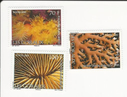 Polynésie-2010-Faune Marine. Les Coraux - N° 906 à 908 ** - Unused Stamps