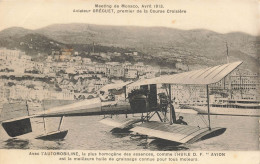 MIKIBP9-029- MONACO HYDRAVION MEETING AVRIL 1913 AVIATION AVION BREGUET - Autres & Non Classés