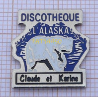 PAT14950  DISCOTHEQUE L'ALASKA Claude Et Karine CLUB BOITE DE NUIT OURS BLANC - Musica