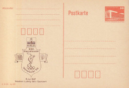 DDR PP 19 II, Ungebraucht, XXV. Olympischer Tag, Berlin, 1987 - Cartes Postales Privées - Neuves