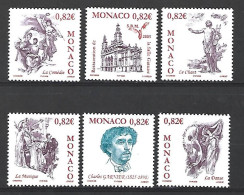 Timbre De Monaco Neuf ** N 2508 / 2513  Vendu Au Prix De La Poste - Ongebruikt