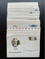 RUSSIA USSR 1977/1992 LOT OF 40 COVERS POSTAL HISTORY UNUSED SOVJET UNIE CCCP SOVIET UNION - 1980-91