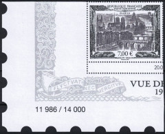 FRANCE Salon D'Automne 2022, TIMBRE ISSU DE L'AFFICHE "VUE DE PARIS" NUMEROTE 11986/14000 - YT PA 93A ** - 1960-.... Mint/hinged