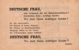 TRACT ANTI ALLEMAND 1939 1940 DROLE DE GUERRE REICH PROPAGANDE    # 22 - 1939-45