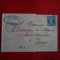 LETTRE AIX EN OTHE FABRIQUE DE BONNETERIE POUR TROYES - Sonstige & Ohne Zuordnung