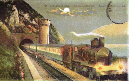 *CPA - 73 - AIX Les BAINS - Le Lac Du Bourget - Rochers De Brison - Train De Voyageurs - Colorisé - Aix Les Bains